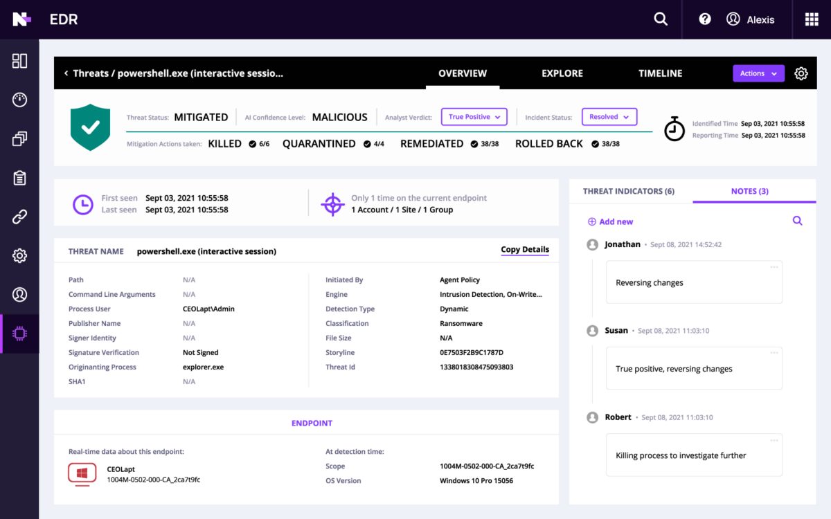 EDR Dashboard
