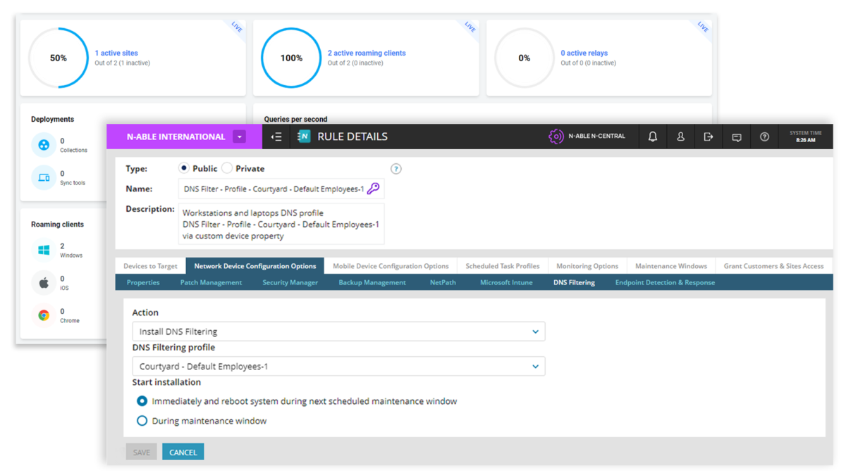 DNS Filtering Roaming Client