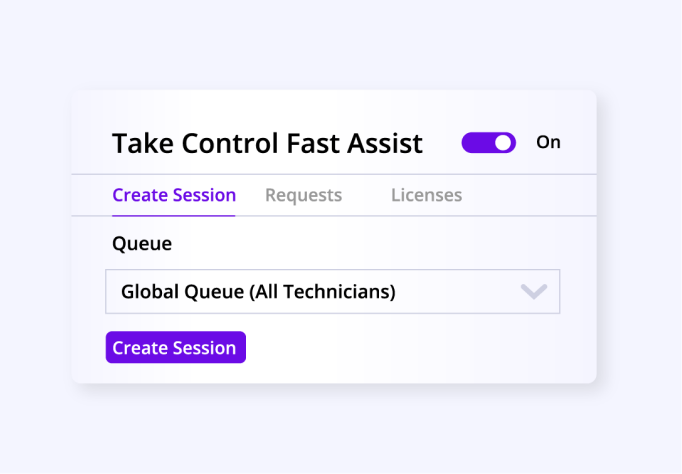 Take control fast assist