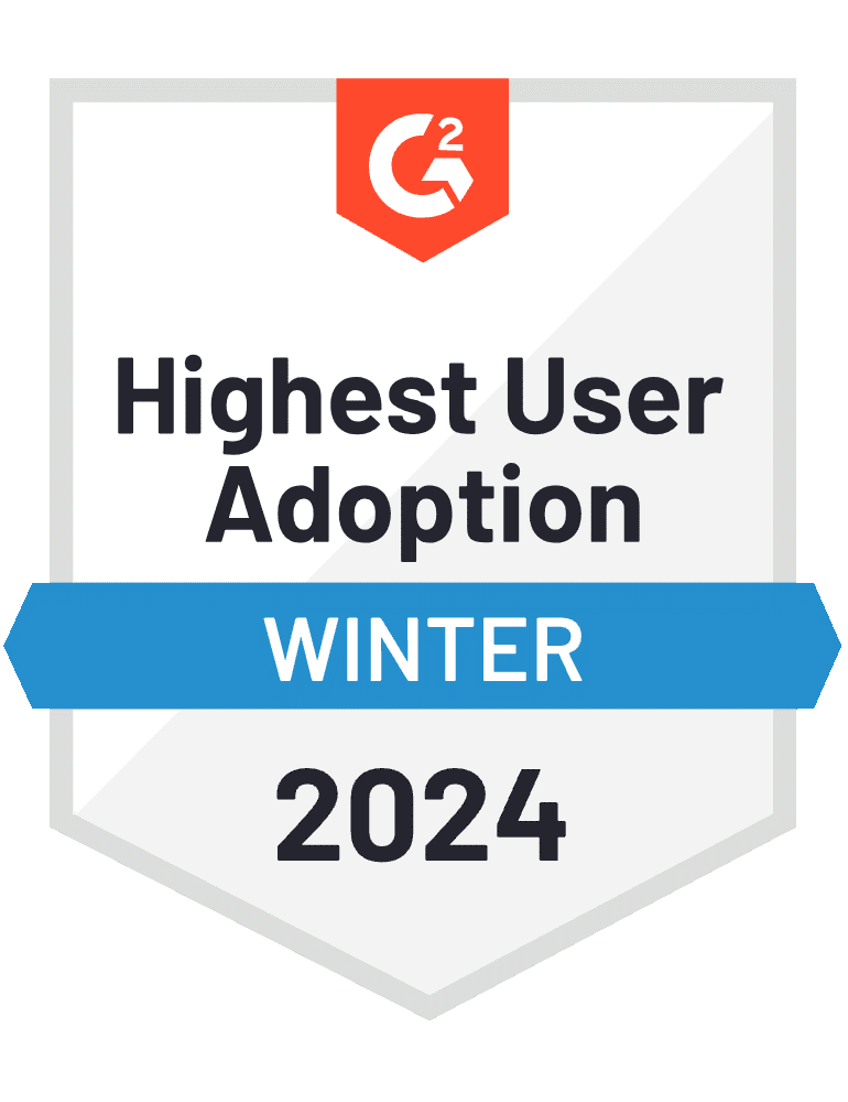 G2 Award - Highest User Adoption