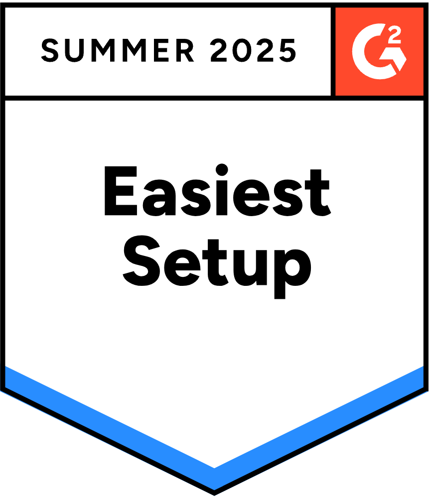 badge-g2-easiest-setup-2025-summer Cove - G2 - Easiest Setup - Summer 2025
